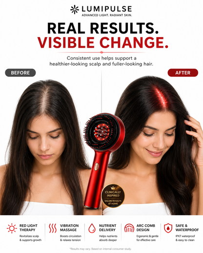 Lumipulse™ Red Light Scalp Therapy Comb for Healthier, Stronger Hair