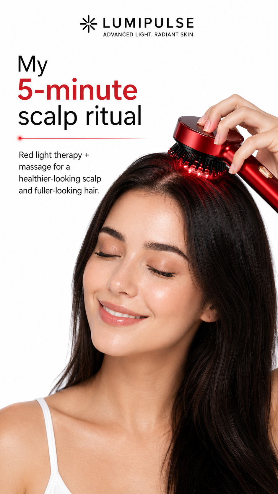 Lumipulse™ Red Light Scalp Therapy Comb for Healthier, Stronger Hair