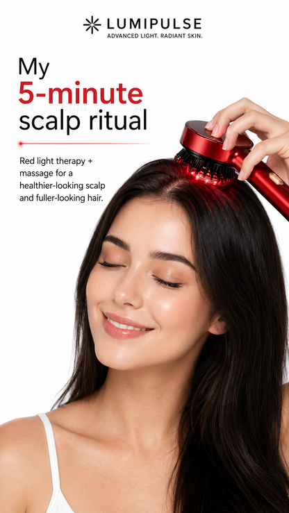 Lumipulse™ Red Light Scalp Therapy Comb for Healthier, Stronger Hair